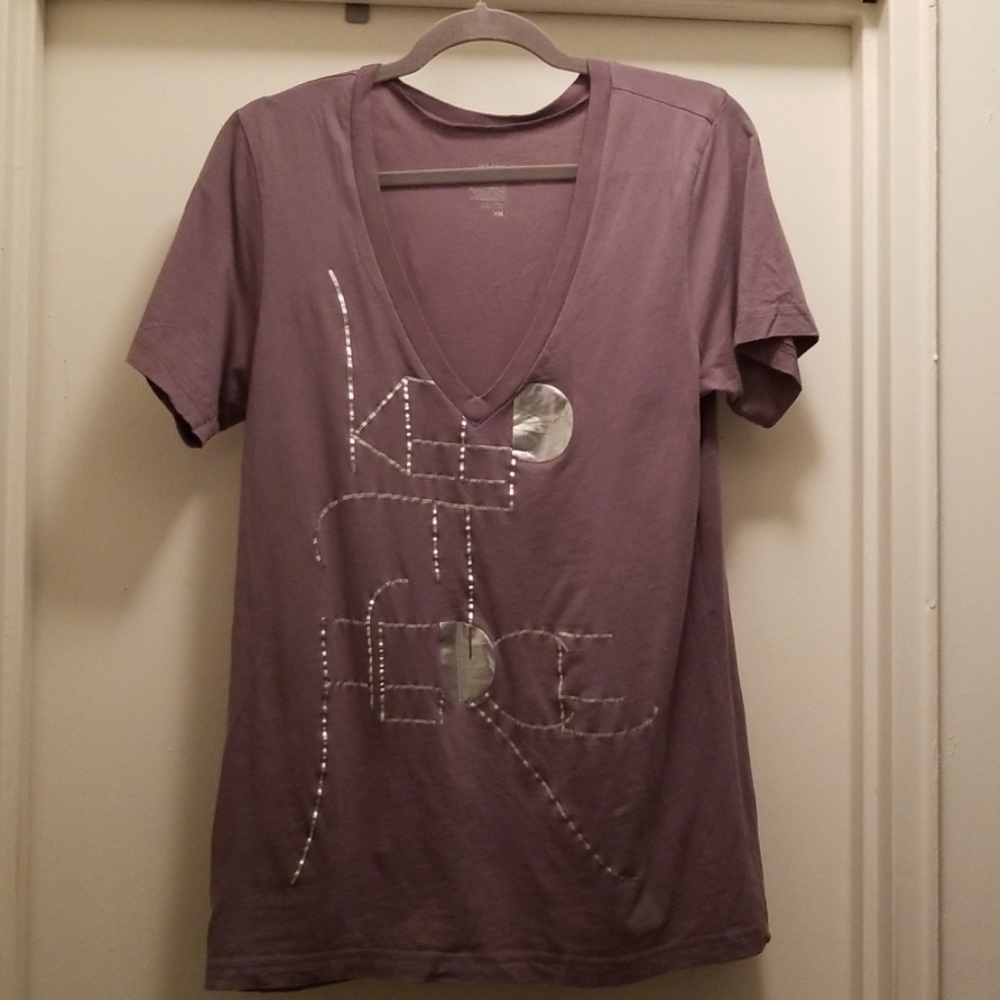EUC GREY "KEEP IT FIERCE" TEE SZ.  XL
